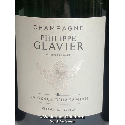 618 - SIX BOTTLES OF LA GRACE D'HAKAMIAH GRAND CRU CHAMPAGNE, PHILIPPE GLAVIER, 75CL, 12 % VOL / 10% BP / ... 