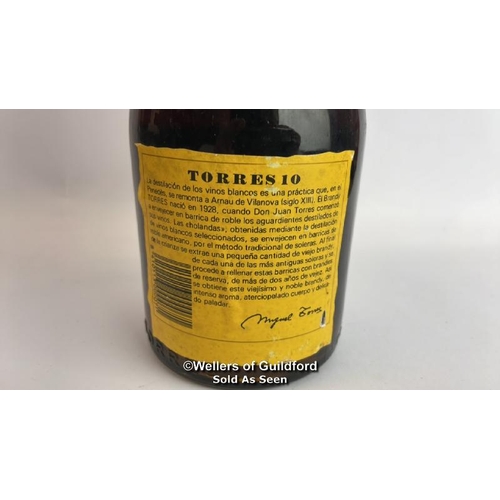 75 - Torres Gran Reserva Imperial Brandy, Grand rouge, Aged 10 years, 70cl, 39% vol / Please see images f... 