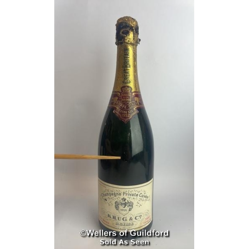 77 - Seven bottles of 1952 Krug & Co Reims Champagne Private Cuvee, Extra Sec, 3.042.212, With original p... 