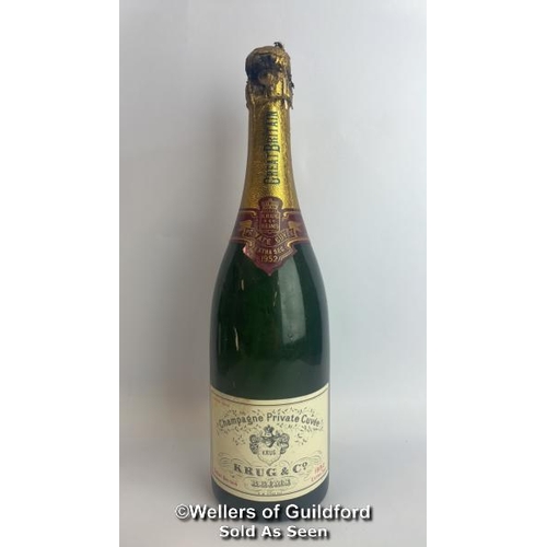 77 - Seven bottles of 1952 Krug & Co Reims Champagne Private Cuvee, Extra Sec, 3.042.212, With original p... 