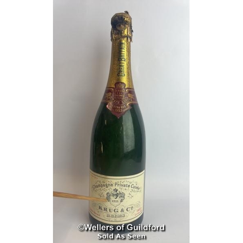 77 - Seven bottles of 1952 Krug & Co Reims Champagne Private Cuvee, Extra Sec, 3.042.212, With original p... 