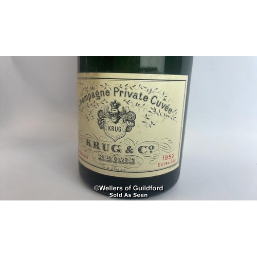 77 - Seven bottles of 1952 Krug & Co Reims Champagne Private Cuvee, Extra Sec, 3.042.212, With original p... 