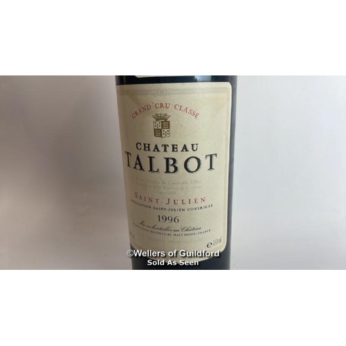 90 - 1996 Chateau Talbot Saint-Julien, 75cl, 12.8% / Please see images for fill level and general conditi... 