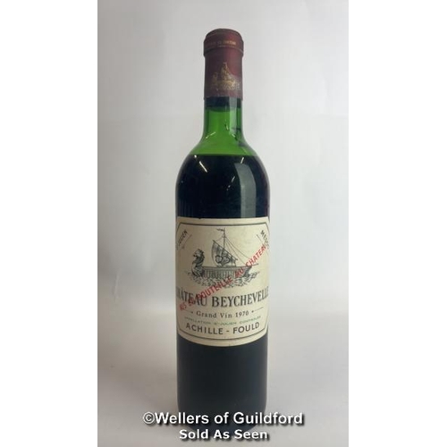 91 - Eight bottles of 1970 Chateau Beychevelle, Mis En Boutille Au Chateau, 75cl, In original wooden crat... 