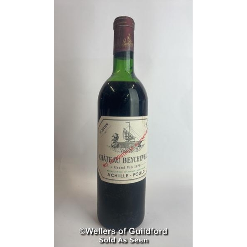 91 - Eight bottles of 1970 Chateau Beychevelle, Mis En Boutille Au Chateau, 75cl, In original wooden crat... 