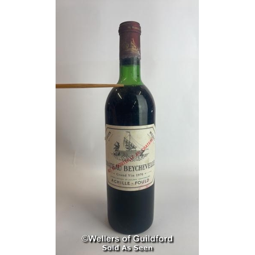 91 - Eight bottles of 1970 Chateau Beychevelle, Mis En Boutille Au Chateau, 75cl, In original wooden crat... 