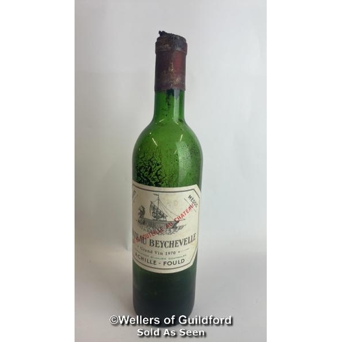 91 - Eight bottles of 1970 Chateau Beychevelle, Mis En Boutille Au Chateau, 75cl, In original wooden crat... 