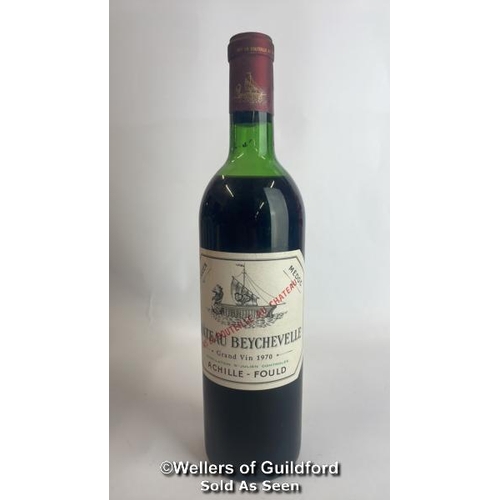 91 - Eight bottles of 1970 Chateau Beychevelle, Mis En Boutille Au Chateau, 75cl, In original wooden crat... 