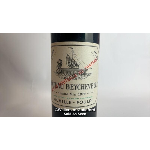 91 - Eight bottles of 1970 Chateau Beychevelle, Mis En Boutille Au Chateau, 75cl, In original wooden crat... 
