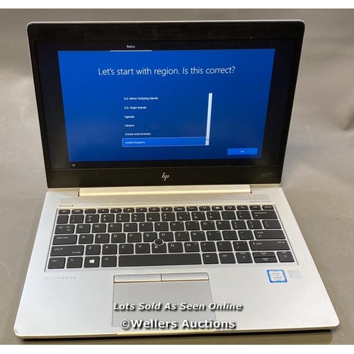 9501 - HP ELITEBOOK 830 G6 / 8GB RAM / 256GB HD / I5-8265U @ 1.60GHZ / SN: 5CG9311Y6V / PROFESSIONALLY WIPE... 