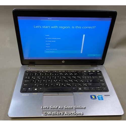 9502 - HP ELITEBOOK 840 / 4GB RAM / 180GB HD / I5-4300U @ 1.90GHZ / SN: 5CB901AFD9EE / PROFESSIONALLY WIPED... 