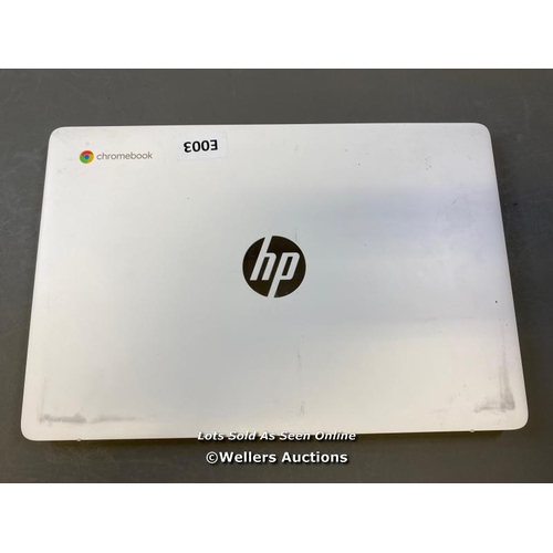 9512 - HP CHROMEBOOK / MODEL 14A-NA0509SA / SN: 5CD2429L6L / RESTORED TO FACTORY DEFAULTS