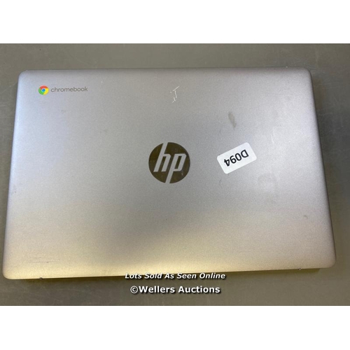 9514 - HP CHROMEBOOK / MODEL 14A-NA0047NL / SN: 5CD2085B6C / RESTORED TO FACTORY DEFAULTS