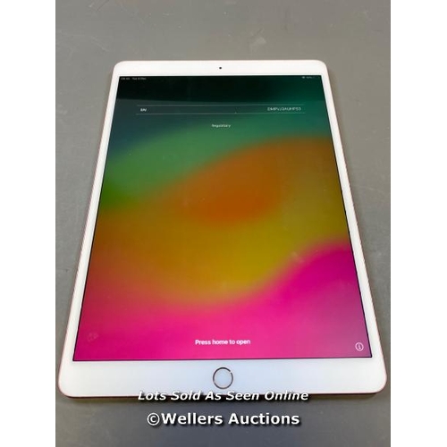 9520 - APPLE IPAD PRO 10.5 (2017) / A1701 / 256GB / SERIAL: DMPVJ3AUHP53 / I-CLOUD (ACTIVATION) UNLOCKED / ... 