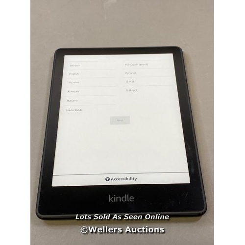 9523 - AMAZON KINDLE PAPERWHITE - 11TH GENERATION / M2L3EK / RESTORED TO FACTORY DEFAULTS