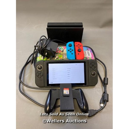 9524 - NINTENDO SWITCH MODEL HAC-001 / SN: XAJ70046821006 / RESTORED TO FACTORY DEFAULTS - INCL. PROTECTOR ... 