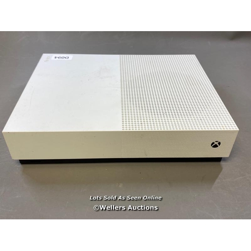 9526 - MICROSOFT XBOX ONE S ALL DIGITAL EDITION / MODEL 1681 / SN: 071757193216 / RESTORED TO FACTORY DEFAU... 