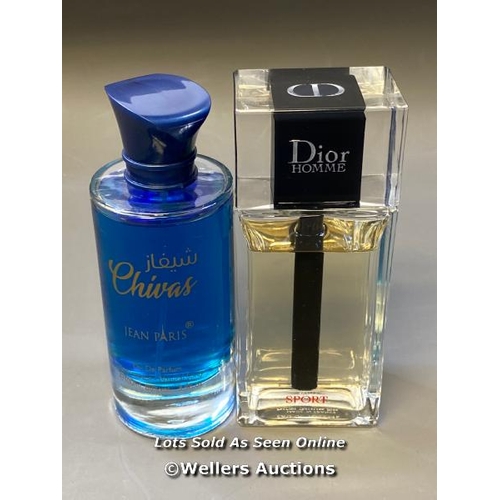 9628 - X1 DIOR HOMME EAU DE TOILETTE 125ML AND X1 CHIVAS JEAN PARIS EAU DE PARFUM 100ML