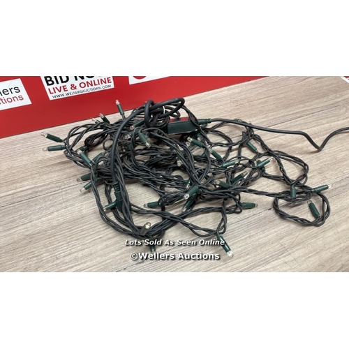 2180 - 20M LED STRING LIGHTS (WHITE) / NO POWER, SINS OF USE / C18