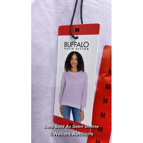 2993 - LADIES NEW LILAC BUFFALO SWEATSHIRT / SIZE M / D14