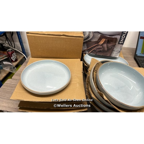 2015 - OVER & BACK STONEWARE DINNERWARE SET / APPEARS NEW OPEN BOX / D18