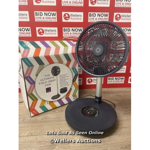 2142 - NSA ULTIMATE FOLDING FAN WITH REMOTE CONTROL, FFDC-24RC / POWERS UP, MINIMAL SIGNS OF USE, FUNCTIONS... 