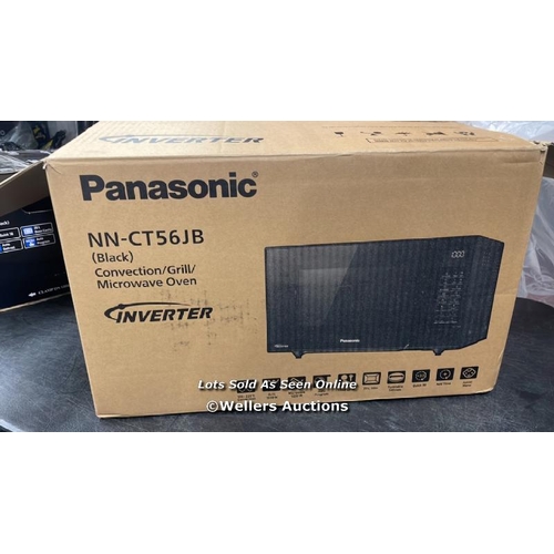 2146 - PANASONIC NN-CT56JBBPQ COMBI MICROWAVE / POWERS UP, NOT FULLY TESTED, MINIMAL SIGNS OF USE / A20