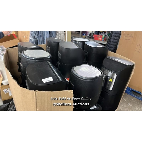 2151 - 27X GOURMIA AIR FRYERS, MIX OF 5.7 AND 6.7 LT /LOT INCLUDES 6X BOXED 6.7LT, 2X 5.7LT, 4X LOOSE 5.7LT... 