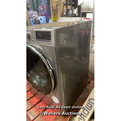 2161 - LG F4V712STSE 12KG WASHING MACHINE - GRAPHITE  / POWERS UP, NOT FULLY TESTED, SIGNS OF USE