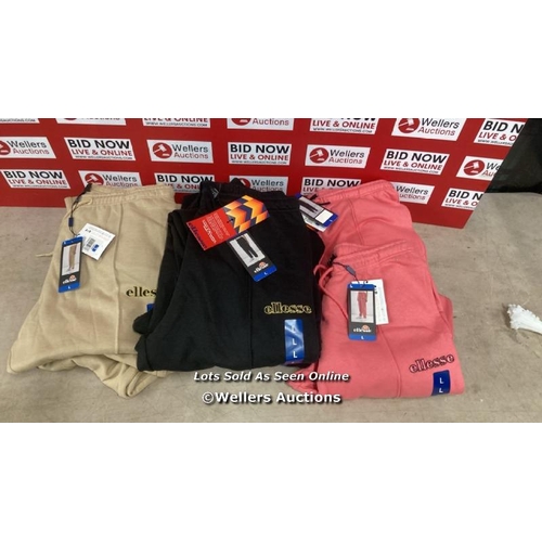 2525 - X10 PAIRS OF LADIES NEW ELLESSE JOGGERS / L / C4