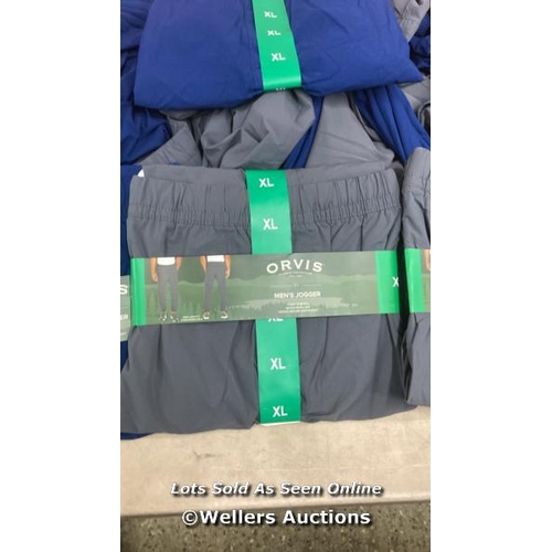 2543 - X15 PAIRS OF GENTS NEW ORVIS JOGGERS WITH 4 WAY STRETCH / MOSTLY: XL / C8