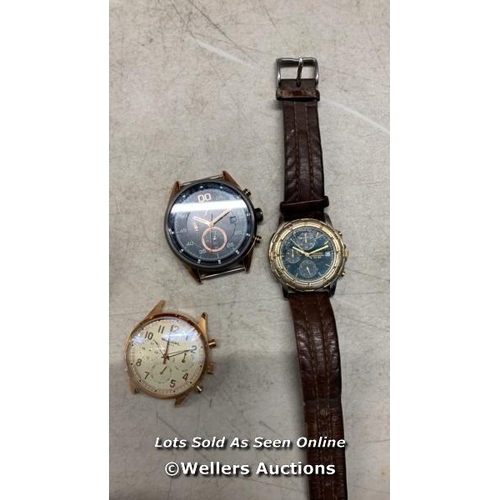 3010 - LOT OF QUALITY CHRONOGRAPH WATCHES. ACCURIST.2 GIORGIO FENDON WR100.WILLIAM L. / H2