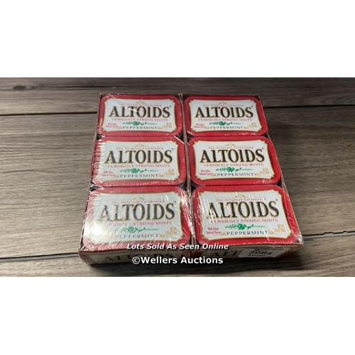 3064 - ALTOIDS PEPPERMINT CURIOUSLY STRONG MINTS 50G TIN BOX OF 12 TINS. / H3