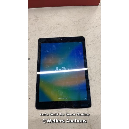 3453 - APPLE IPAD - 5TH GEN / A1822 / 32GB / SERIAL: GCGV3365HLF9 / I-CLOUD (ACTIVATION) LOCKED/ RESTORED T... 