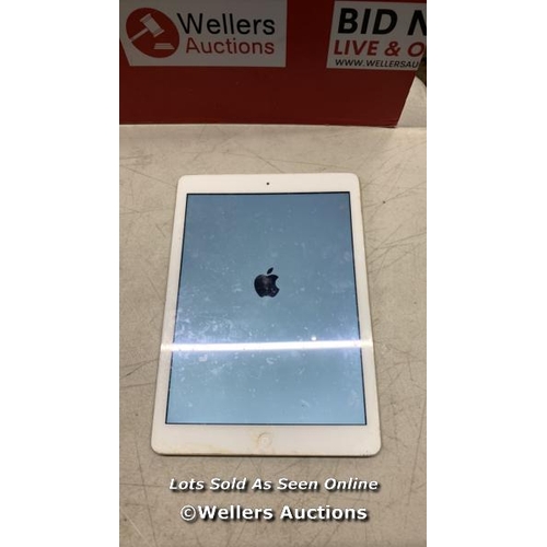 3458 - APPLE IPAD - 1ST GEN / A1475 / 128GB / SERIAL: DMPLT100FKYH / I-CLOUD (ACTIVATION) LOCKED/ RESTORED ... 