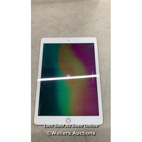 3460 - APPLE IPAD - 6TH GEN / A1893 / 128GB / SERIAL: FF7RX0ETJMVT / I-CLOUD (ACTIVATION) LOCKED/ RESTORED ... 