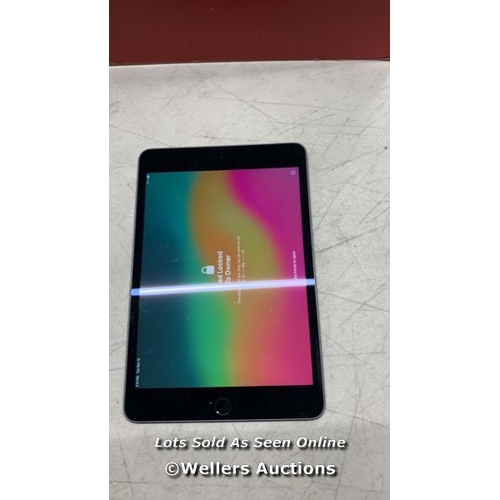 3463 - APPLE IPAD MINI 5 / A2133 / 64GB / SERIAL: DMPYFC8CLM93 / I-CLOUD (ACTIVATION) LOCKED/ RESTORED TO F... 