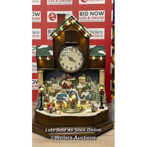 4009 - MUSICAL CUCKOO CLOCK / GOOD COSMETIC CONDITION, POWERS UP WITH LIGHTS, MOVEMENT AND MUSIC