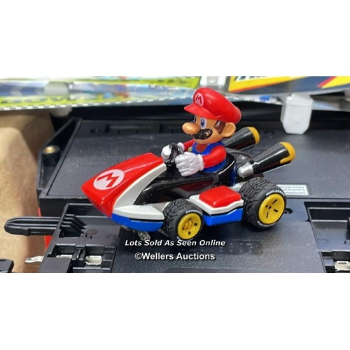 4024 - CARRERA GO!!! MARIO KART RACETRACK / MINIMAL IF ANY SIGNS OF USE, MISSING ONE CAR