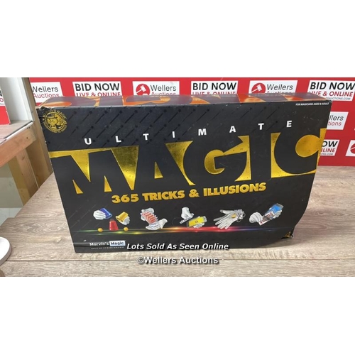 4037 - MARVINS MAGIC 365 TRICKS SET / NEW IN DAMAGED BOX