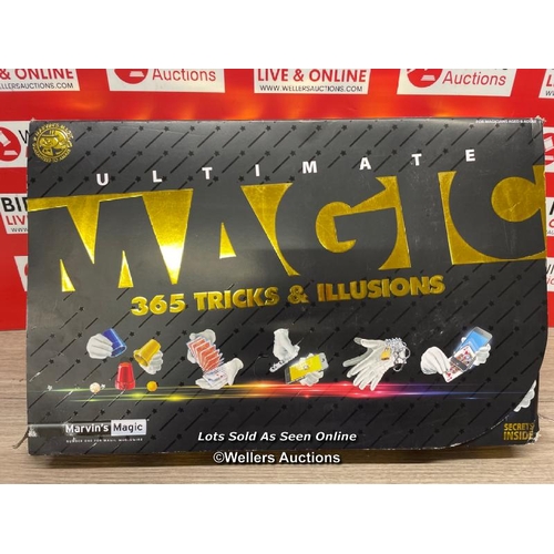 4038 - MARVINS MAGIC 365 TRICKS SET / NEW IN DAMAGED BOX