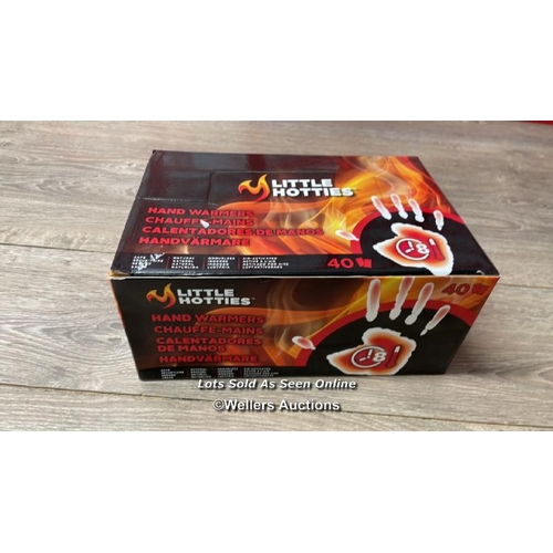 4055 - HOTTIES HAND WARMERS / NEW IN OPEN PACKAGING, INCOMPLETE