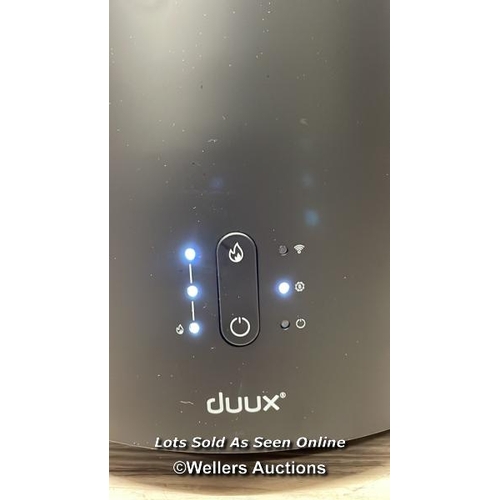 4060 - DUUX THREESIXTY 2 SMART FAN HEATER IN BLACK, DXCH30UK / POWERS UP, NOT FULLY TESTED, SIGNS OF USE