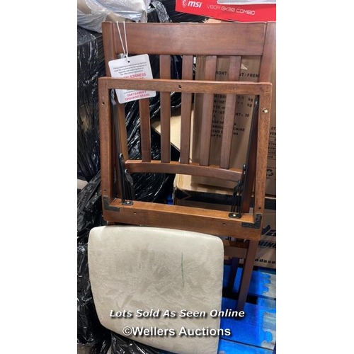 4088 - STAKMORE WOODEN CHAIR / SIGNS OF USE, SEAT IS SEPARATE FROM THE CHAIR, SEE IMAGES