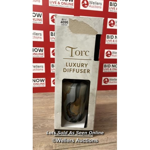 4096 - TORC LUXURY DIFFUSER, NEW IN DAMAGED BOX