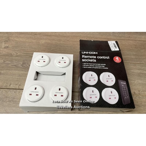 4110 - UNICOM REMOTE SOCKETS / NEW IN OPEN BOX