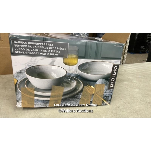 4351 - OVER & BACK STONEWARE DINNERWARE SET