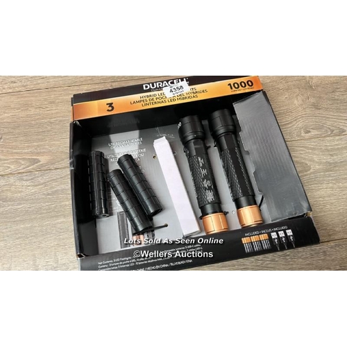 4358 - DURACELL TORCH SET / APPEARS NEW - SEE IMAGES