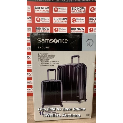 4428 - SAMSONITE ENDURE 2PC. HARDSIDE LUGGAGE SET / MINIMAL SIGNS OF USE, ALL APPEARS FUNCTIONAL