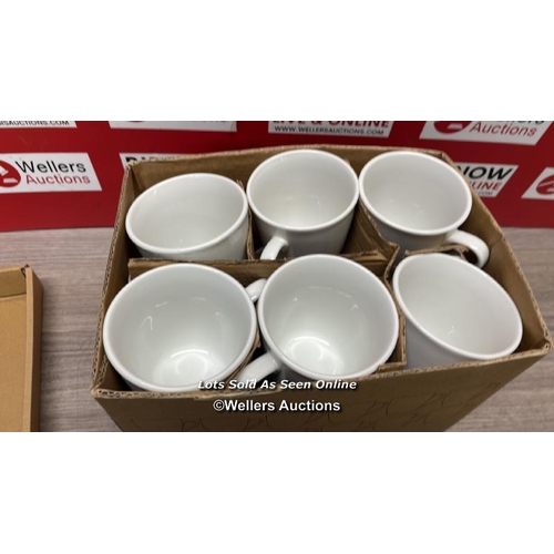 4445 - E/D MUGS 12 PACK          / ONE MUG CHIPPED